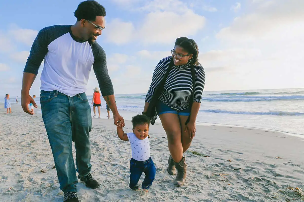 Family spending time together outdoors